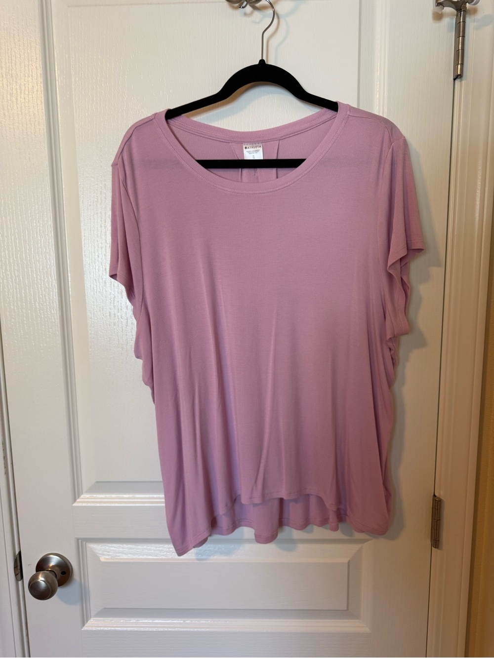 Athleta Short Sleeve Scoop Neck Tee in Dusty Rose